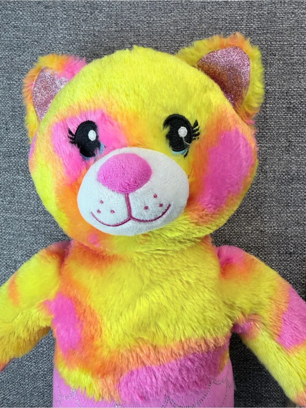 Build-A-Bear Yellow and Pink Mermaid Cat Plush Toy - Picture 3 of 7